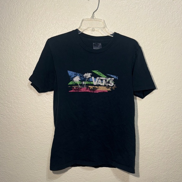 Vans Other - Vans Dark Navy / Black Graphic T-Shirt Size Medium